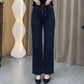 ⏳Time-limited 50% off⏰Women's Drawstring Straight-Leg Jeans with Elastic Waist👖