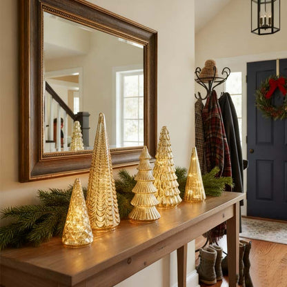 ⏳Limited-time 50% off⏰5-Piece Decorative Lighted Resin Trees Set🎄✨