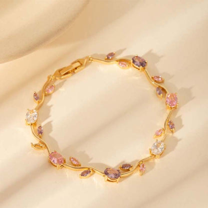 ⏳Limited-time 50% off⏰Women's Dainty Leaf Charm Bracelet🍀