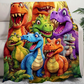 ⏳Limited-time 50% off⏰Artistic Print Flannel Throw Blanket🦖