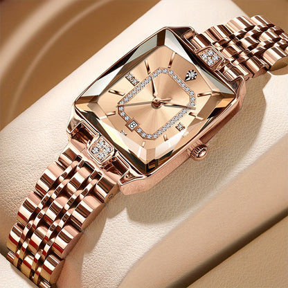 ⏳Limited-time 50% off⏰Women's Square Rhinestone Quartz Watch⌚