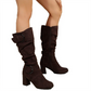 ⏳Limited-time 50% off⏰Women's Suede Mid-Calf Boots with Buckle Detail👢