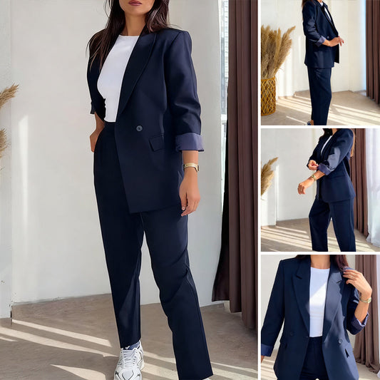 ⏳Limited-time 50% off⏰Women's Classic Blazer & Pants 2-Piece Set🧥👖