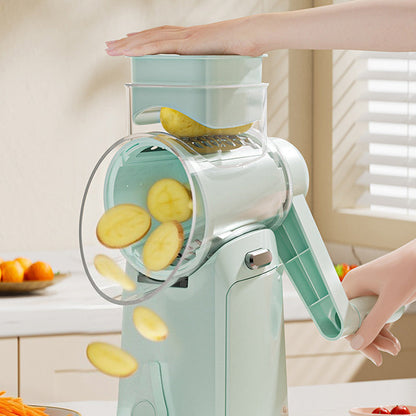 ⏳Limited-time 50% off⏰Multifunctional Hand-Crank Drum Vegetable Slicer🥒🥔🔪