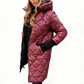 ⏳Limited-time 50% off⏰Women's Long Quilted Hooded Puffer Coat🧥