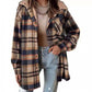 ⏳Limited-time 50% off⏰Women’s Classic Cozy Plaid Hooded Jacket🧥