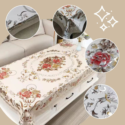 ⏳Limited-time 50% off⏰Multifuntional Waterproof Oilproof Floral Tablecloth🏵️