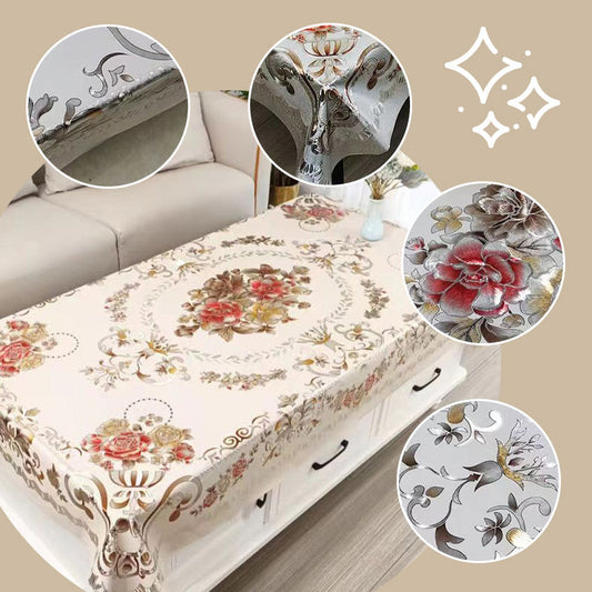 ⏳Limited-time 50% off⏰Multifuntional Waterproof Oilproof Floral Tablecloth🏵️