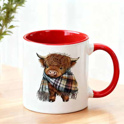 ⏳Limited-time 50% off⏰Highland Cow Ceramic Coffee Mug🐮☕