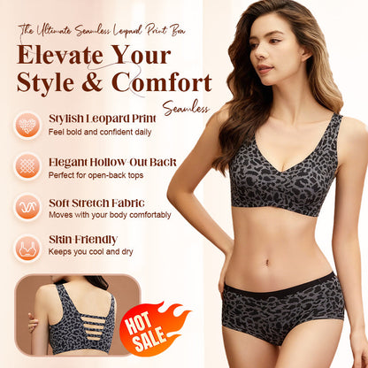 ⏳Limited-time 50% off⏰Stylish Leopard Pattern Breathable Everyday Bra👙