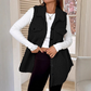 ⏳Limited-time 50% off⏰Women's Warm Fuzzy Long Button-Up Collar Vest🧥
