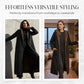 ⏳Limited-time 50% off⏰Women’s Vintage Fuzzy-Lined Long Coat With Hood🧥