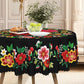 ⏳Limited-time 50% off⏰Mexican Floral Tablecloth with Scalloped Edge🏵️