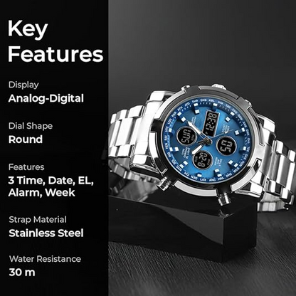 ⏳Limited-time 50% off⏰Men's Waterproof Military Analog-Digital Watches⌚