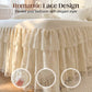 ⏳Limited-time 50% off⏰Romantic Ruffled Lace Bed Skirt 3-Piece Set🛌