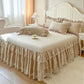 ⏳Limited-time 50% off⏰Romantic Ruffled Lace Bed Skirt 3-Piece Set🛌