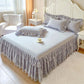 ⏳Limited-time 50% off⏰Romantic Ruffled Lace Bed Skirt 3-Piece Set🛌
