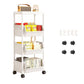 ⏳Limited-time 50% off⏰Multi-Tier Rolling Storage Cart for Narrow Spaces🗄️