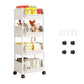 ⏳Limited-time 50% off⏰Multi-Tier Rolling Storage Cart for Narrow Spaces🗄️