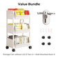 ⏳Limited-time 50% off⏰Multi-Tier Rolling Storage Cart for Narrow Spaces🗄️