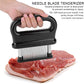 ⏳Limited-time 50% off⏰Meat Tenderizer with 48 Stainless Steel Blades – Tenderize in Seconds, Dishwasher-Safe & Safe Storage Cover Included!📌🥩