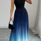 ⏳Limited-time 50% off⏰Ombre Pleated Sleeveless Mock Neck Maxi Dress❤️