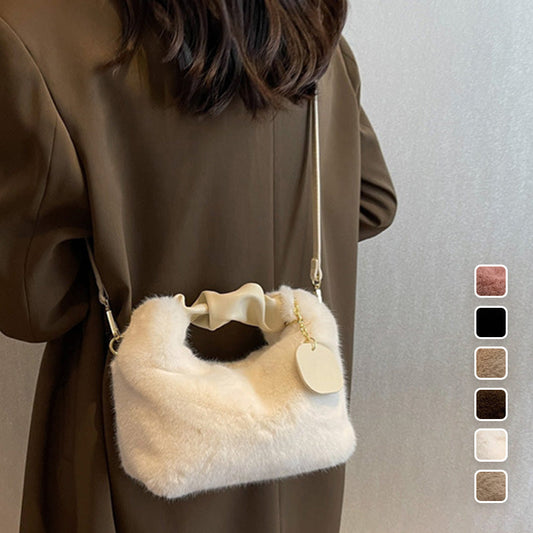 ⏳Limited-time 50% off⏰Women's Skin-Friendly Faux Fur Bag👜