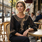 👚 LIMITED-TIME 50% OFF! 💥Women's Embroidered Cotton-Linen Blend Blouse – Floral Cutouts, Round Neck, Relaxed Fit ✨