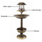 ⏳Limited-time 50% off⏰Solar-Powered Bird Bath & Feeder with Planter🐦🛁