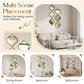 ⏳Limited-time 50% off⏰12PCS 3D Acrylic Mirror Rhombus Wall Stickers🪞