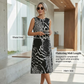 ⏳Limited-time 50% off⏰Women's Leopard Print Sleeveless Midi Dress👗