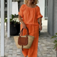 ⏳Limited-time 50% off⏰Women's Drawstring Top & Trousers 2-Piece Set👚👖