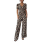 ⏳Limited-time 50% off⏰Leopard Print V-Neck Wide-Leg Jumpsuit💯