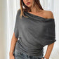 ⏳Limited-time 50% off⏰Women's Asymmetrical Off-Shoulder Batwing Sleeve Top👚