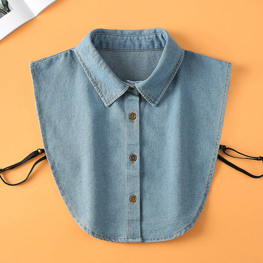 ⏳Limited-time 50% off⏰Detachable Denim Fake Collar for Women👔