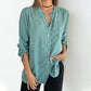 ⏳Limited-time 50% off⏰Women's V-Neck Striped Button-Down Shirt👔✨