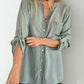 ⏳Limited-time 50% off⏰Women's V-Neck Striped Button-Down Shirt👔✨