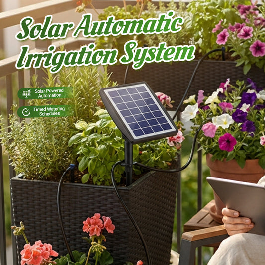 ⏳Limited-time 50% off⏰Solar Powered Automatic Drip Irrigation System🌱💦