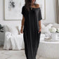 ⏳Limited-time 50% off⏰Women's Casual Loose Solid Color Short-Sleeve Long Dress👗