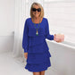 ⏳Limited-time 50% off⏰Women's Layered Ruffle Long Sleeve Dress👗