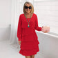 ⏳Limited-time 50% off⏰Women's Layered Ruffle Long Sleeve Dress👗