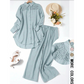 ⏳Limited-time 50% off⏰Lace Patchwork Shirt & Pants 2-Piece Set👔👖