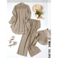 ⏳Limited-time 50% off⏰Lace Patchwork Shirt & Pants 2-Piece Set👔👖