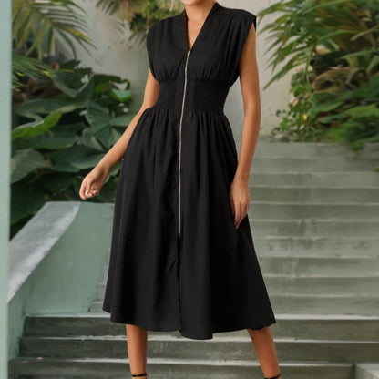⏳Limited-time 50% off⏰Women's Elegant V-Neck Split Maxi Dress👗