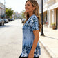 ⏳Limited-time 50% off⏰Women's Elegant Floral Printed Short Sleeve Top👚