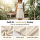 ⏳Limited-time 50% off⏰Women's Sleeveless Waffle Knit Drawstring Waist Dress👗