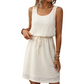 ⏳Limited-time 50% off⏰Women's Sleeveless Waffle Knit Drawstring Waist Dress👗