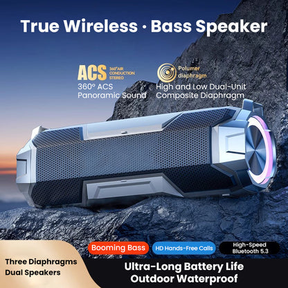⏳Limited-time 50% off⏰Waterproof Portable Wireless Bluetooth Speaker🚗🔊