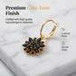 ⏳Limited-time 50% off⏰Elegant Black Flower Dangle Earrings🖤❄️🌸