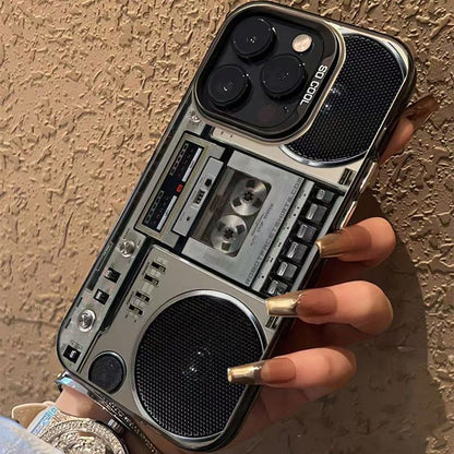 ⏳Time-Limited Special⏰Retro Cassette Player Pattern Silicone Phone Case Applicable to the iPhone/Galaxy series📱📼
